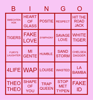 TARI 22 BINGO Card