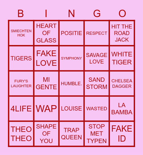 TARI 22 BINGO Card