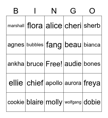 linds animal crossing villager hunt bingo Card