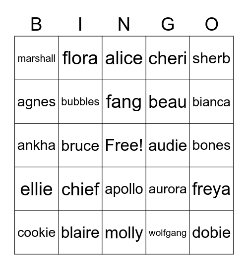 linds animal crossing villager hunt bingo Card