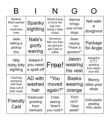 COVID Bingo Card