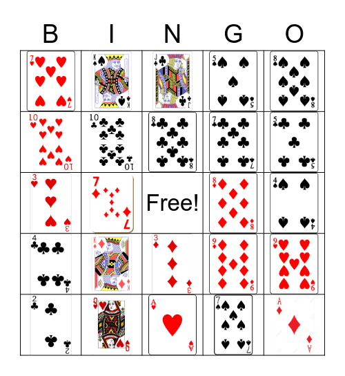 52 ~ Bingo-Playing Cards Bingo Card