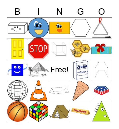 Shapes Bingo Card