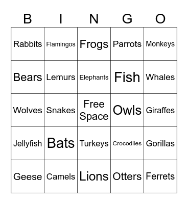 Alpha Phi Omega Bingo Card