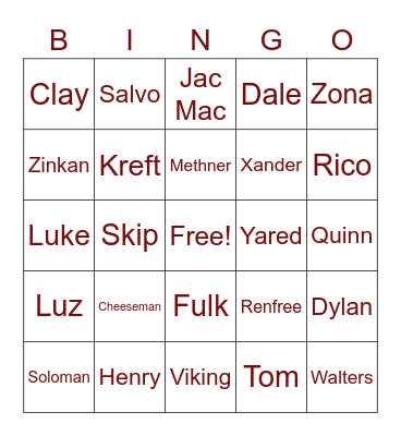 Covid Bingo Card