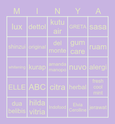 (ﾉ◕ヮ◕)ﾉ*:･ﾟ✧ Bingo Card