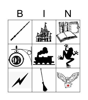 Harry Potter Bingo Card