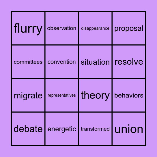 Grade 5 Unit 2 Week 3 Bingo Card