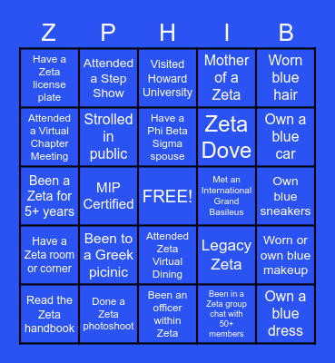 Test Bingo Card