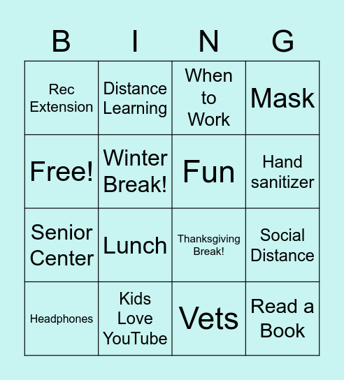 Mid-semester Meeting Bingo Card