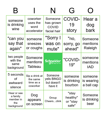 Virtual BINGO Card