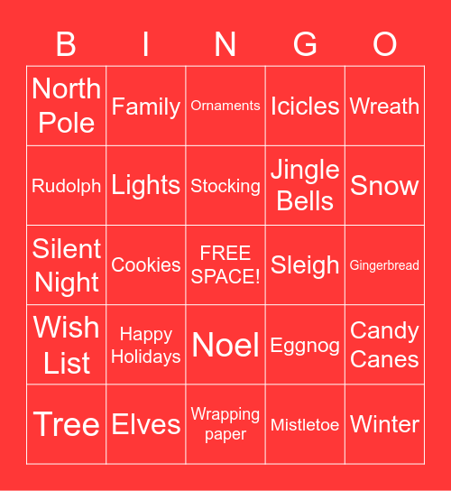 ATCSMC HOLIDAY BINGO Card