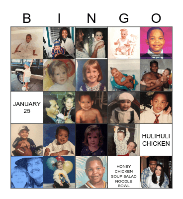 BABY BINGO Card