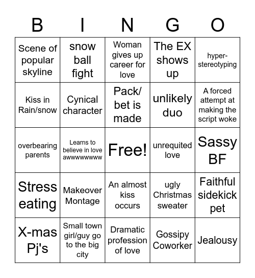 Family Bingo Night Bingo Card