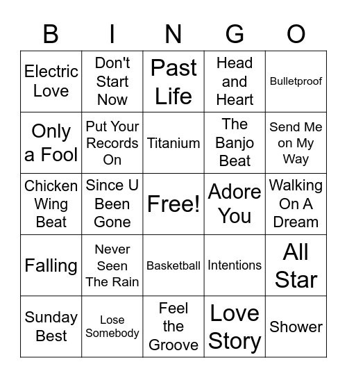 TikTok Bingo Card