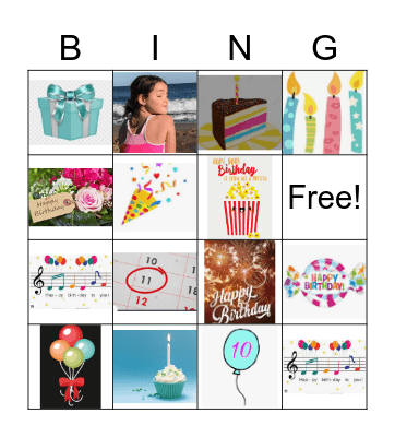 Lena's Geburtstag Bingo Card
