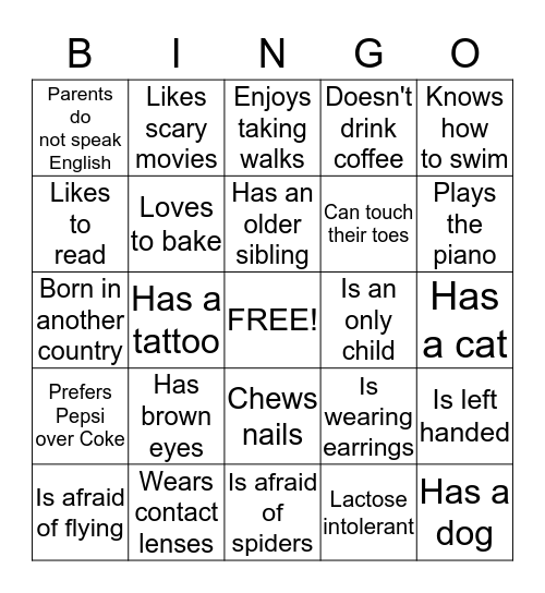 UNITE POTRERO Bingo Card