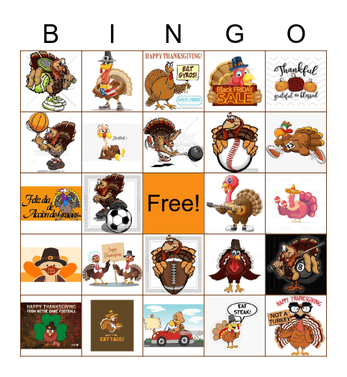 Thanksgiving 2020 Bingo Card