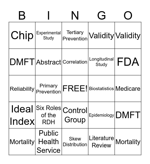 Community Bingo Card