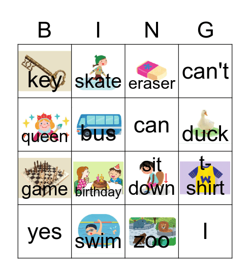 Can You Skate? Bingo Card