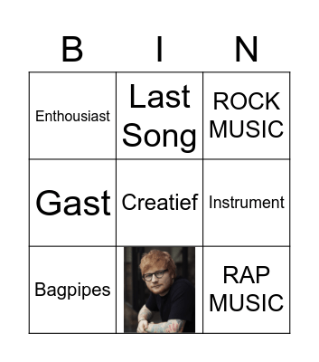 MUSIC Bingo Card
