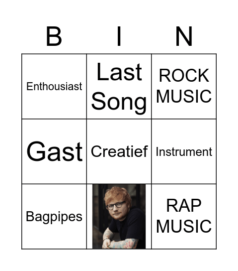 MUSIC Bingo Card