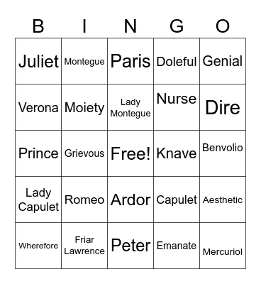 Kings Crossing Bingo Card