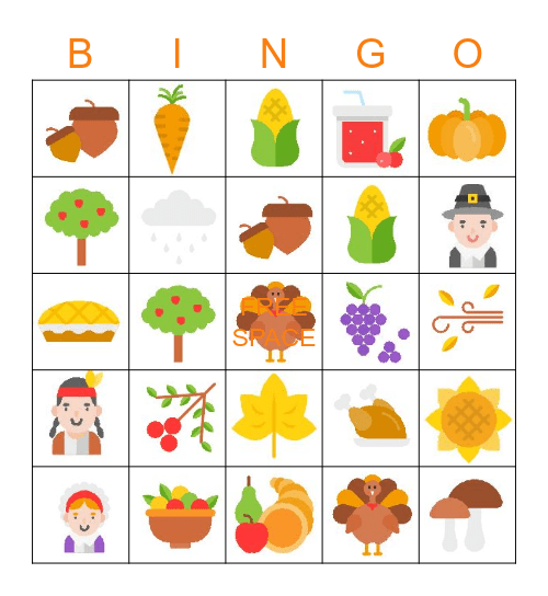NETWORK Thanksgiving BINGO Card