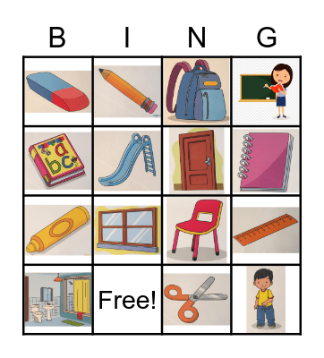 3° Kinder Bingo Card
