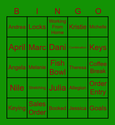 MK BINGO Card