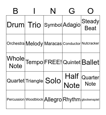 2nd Grade  Bingo Card