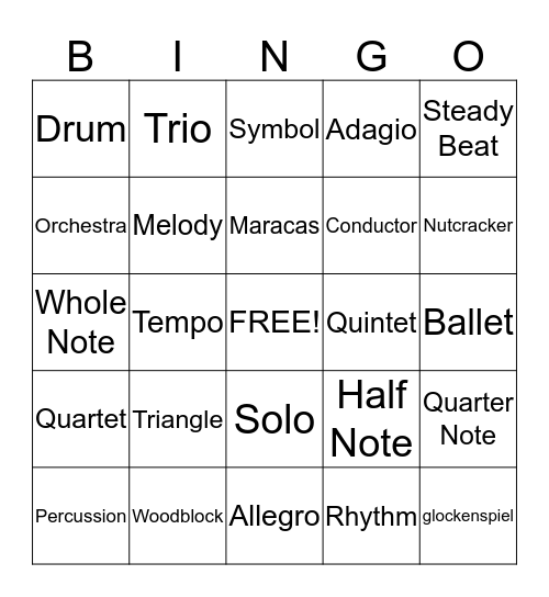 2nd Grade  Bingo Card