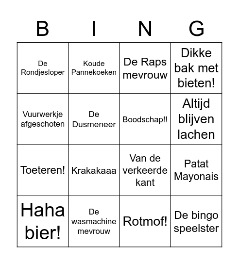 Slockdown Bingo! Bingo Card