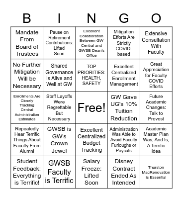 TJLBS BINGO Card