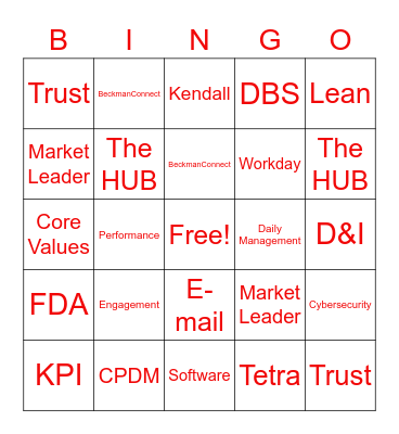 BEC LS Tech Support Bingo Card