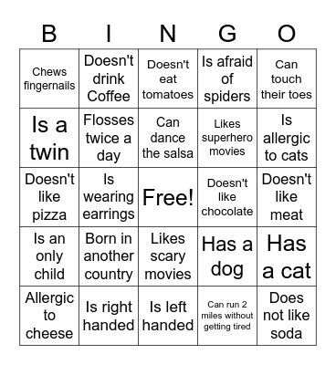 Advisory Bingo Card
