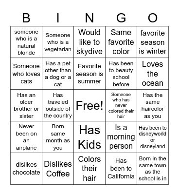 Bingo Card
