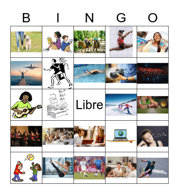 Actividades Tiempo Libre Bingo Card
