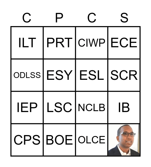 CPS Bingo Card