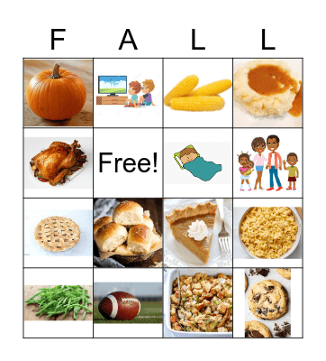 Thanksgiving Bingo Card