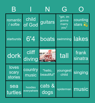 Noahs Bingo Card