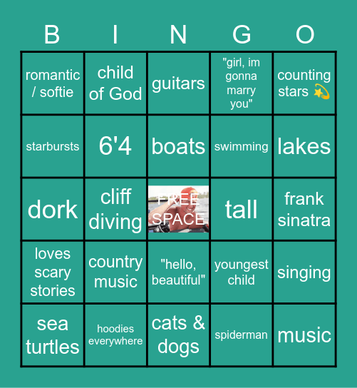 Noahs Bingo Card