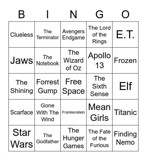 Alpha Phi Omega Bingo Card