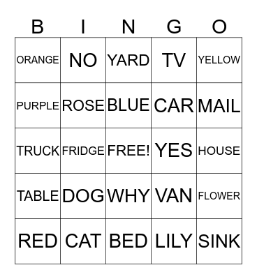 Who am I? Bingo Card