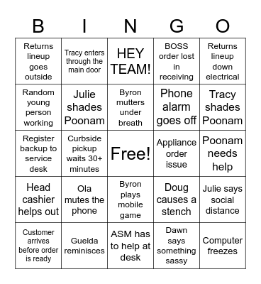 D31 Bingo Card