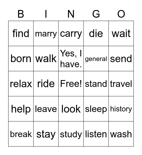 Smart Start 5 - History Bingo Card
