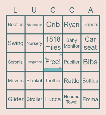 Lucca Bingo Card