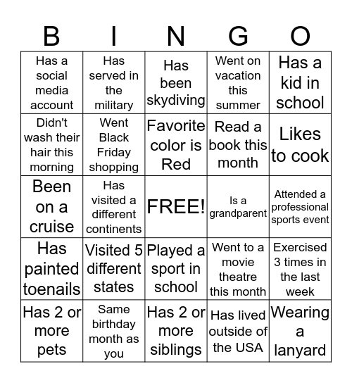 Bingo Card