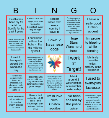 FSA Littles' Bingo! Bingo Card