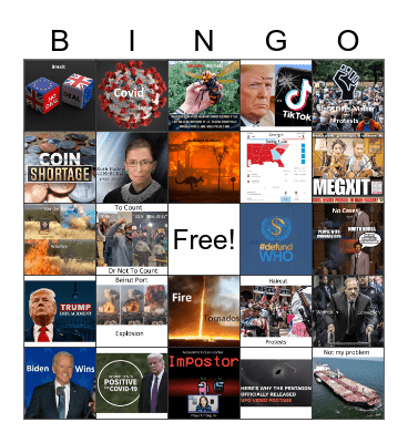 2020 Bingo Card